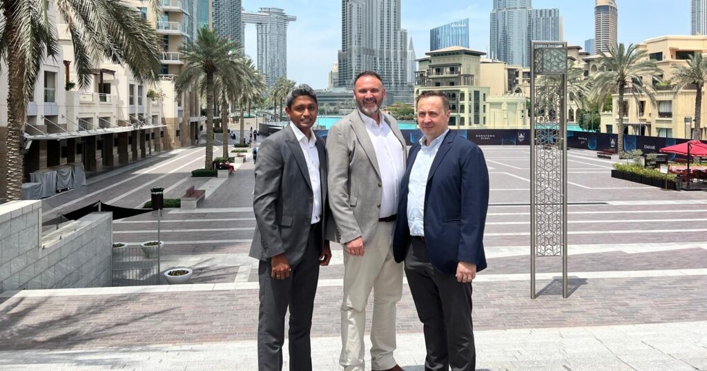 Interocean Middle East Team - (L-R) Karthik Elango, Robert Dalziel, and Janko Bukovcan